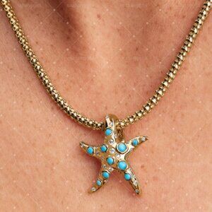 Pandora Sparkling Blue Starfish Dangle Charm
